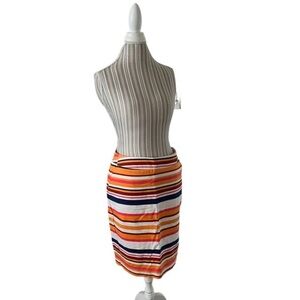 Merino Striped stretch skirt size 8